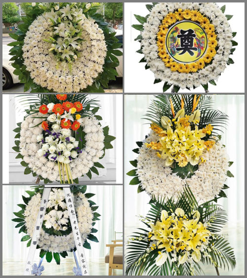 湖北荆门市京山县坪坝镇九里村花圈速递